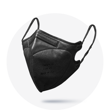 Kids, Black Extra Small Particulate Respirator Fold Style With Earloops (Box of 20)